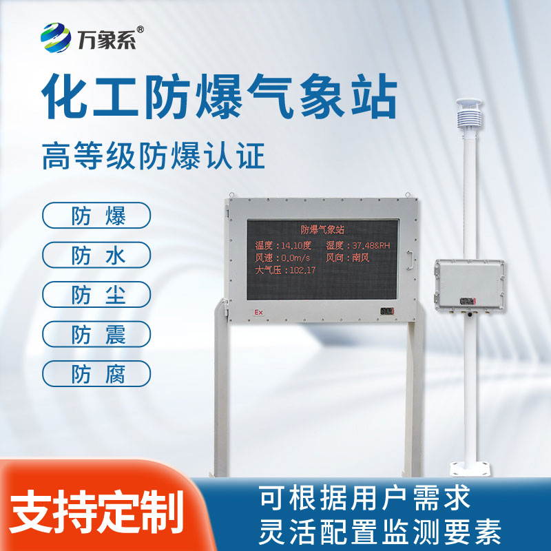 化工防爆自動氣象站：大屏顯示，氣象監測新高度